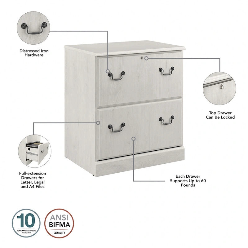 Lateral File Cabinet in Harvest Cherry