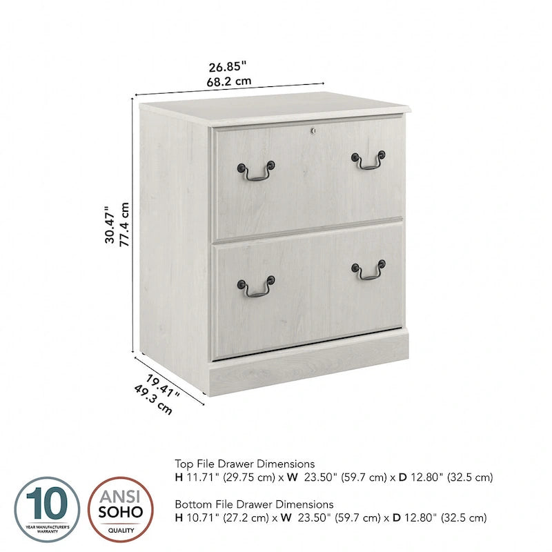 Lateral File Cabinet in Harvest Cherry