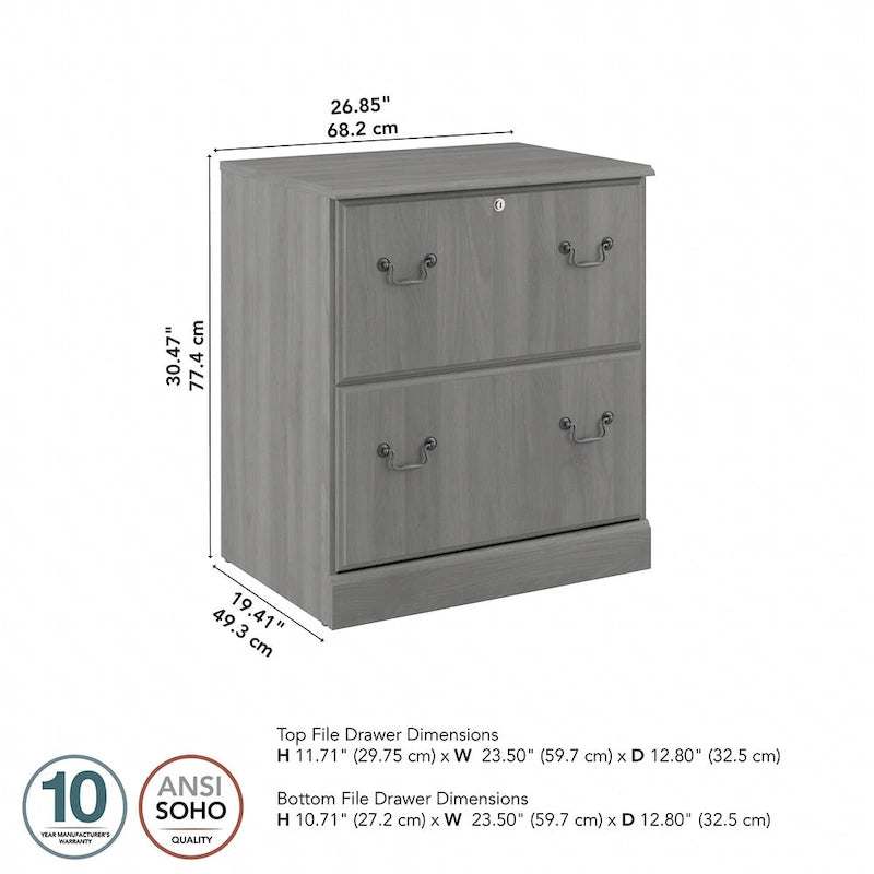 Lateral File Cabinet in Harvest Cherry