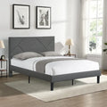 Queen Size Upholstered Platform Bed