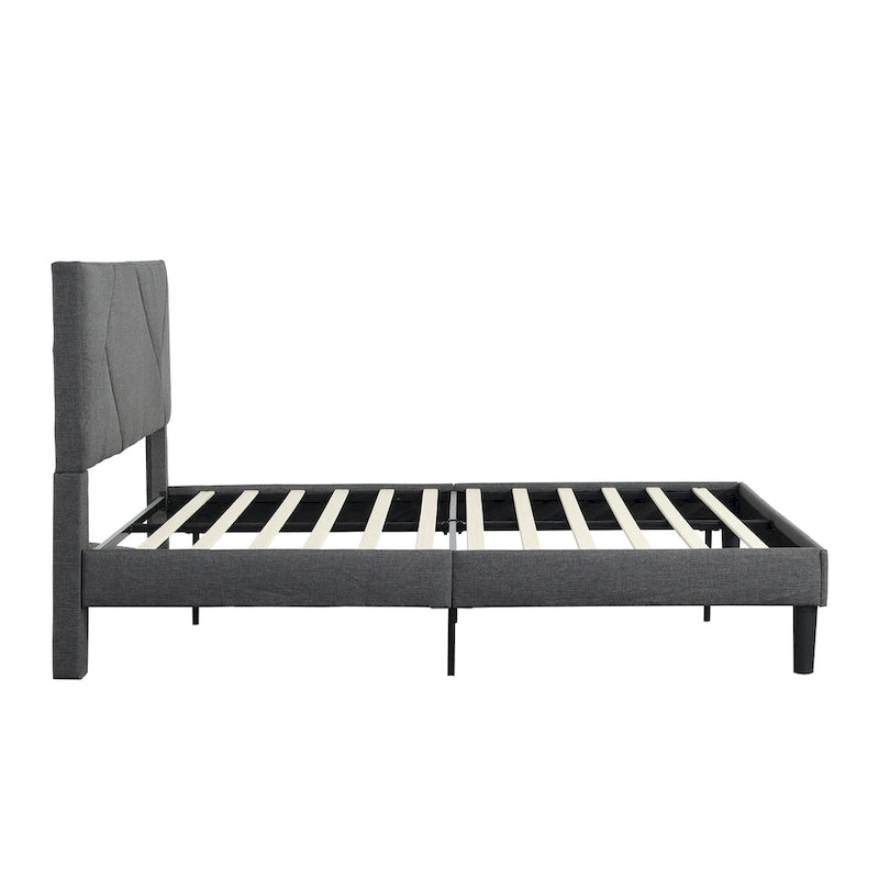 Queen Size Upholstered Platform Bed