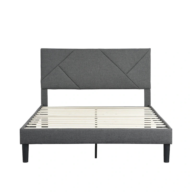 Queen Size Upholstered Platform Bed