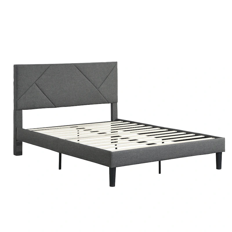 Queen Size Upholstered Platform Bed