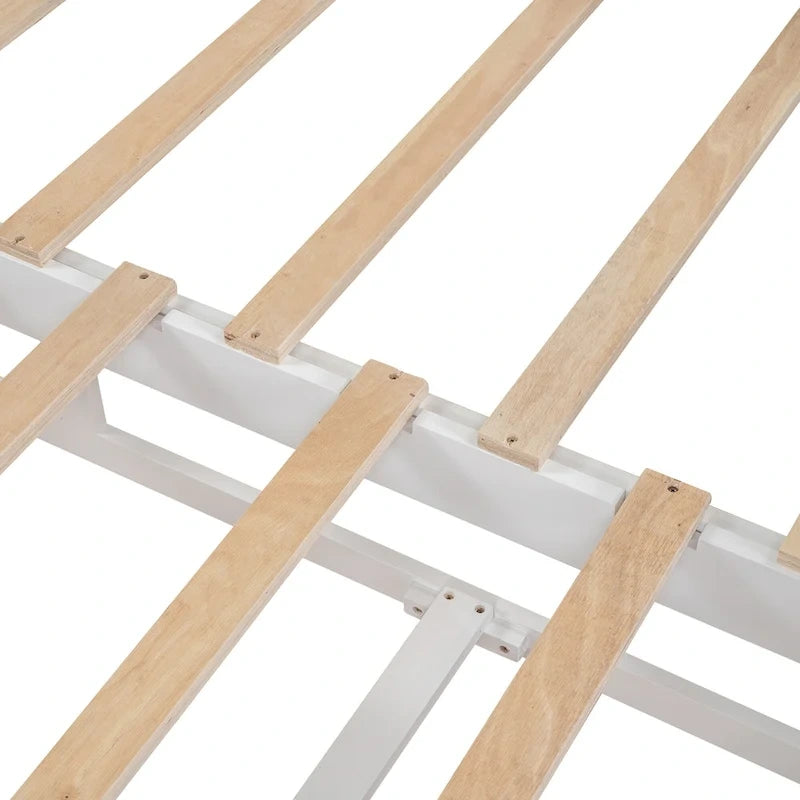 White Twin Extendable Daybed with 2 Storage Drawers - Expands to King Size