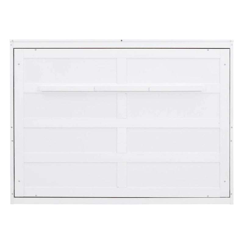 Full Size Wooden Wall Murphy Bed Space-Saving with Flexible Slat Support