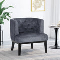 Clough Contemporary Tufted Barrel Accent Chair