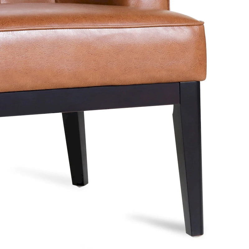 Clough Contemporary Tufted Barrel Accent Chair
