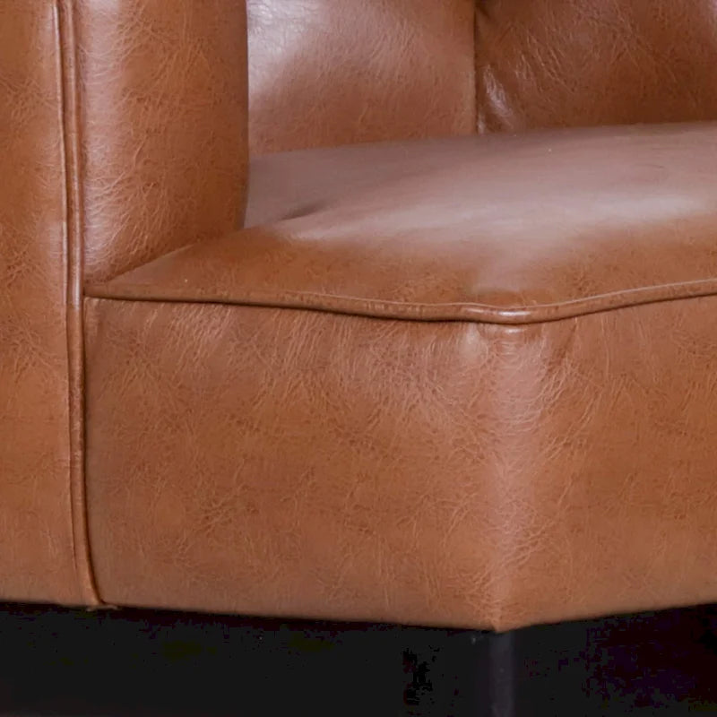 Clough Contemporary Tufted Barrel Accent Chair