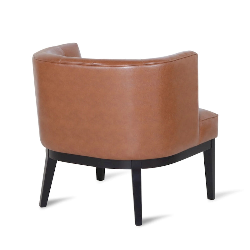 Clough Contemporary Tufted Barrel Accent Chair