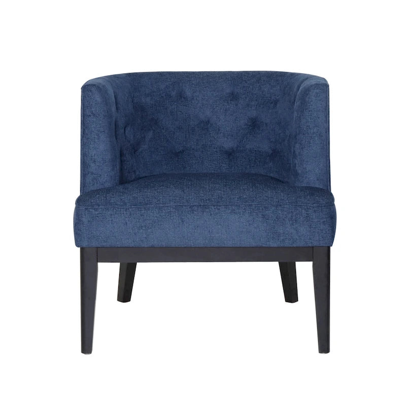 Clough Contemporary Tufted Barrel Accent Chair