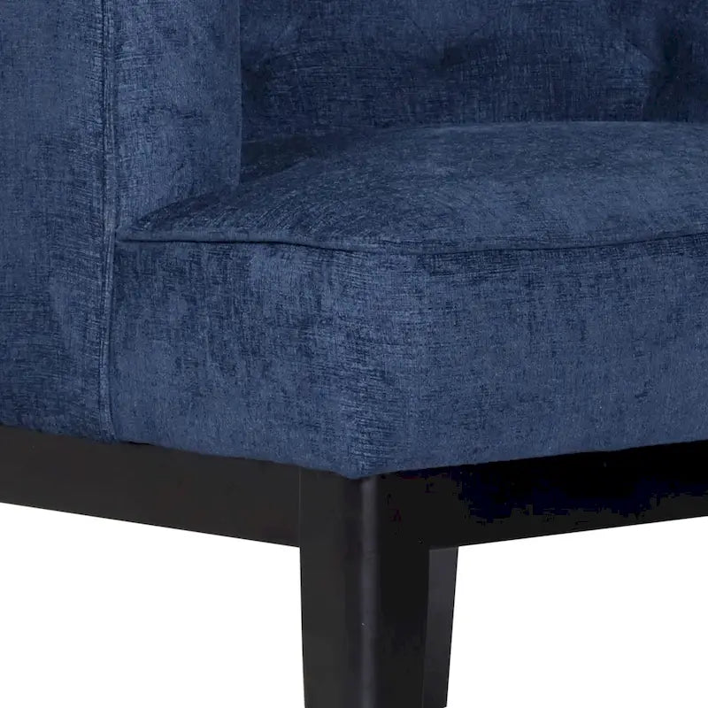 Clough Contemporary Tufted Barrel Accent Chair