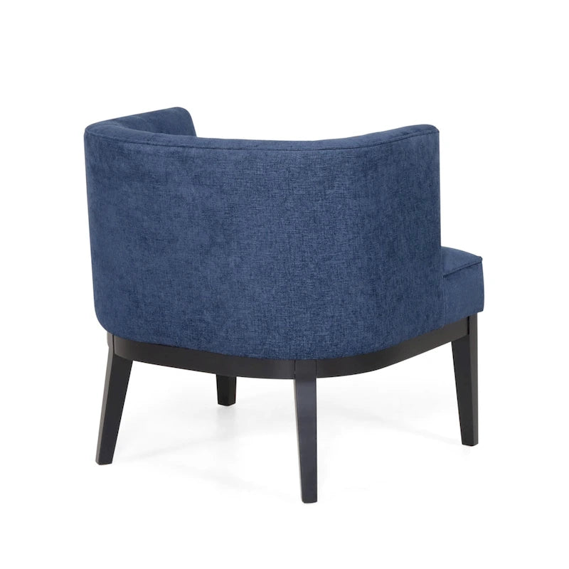 Clough Contemporary Tufted Barrel Accent Chair