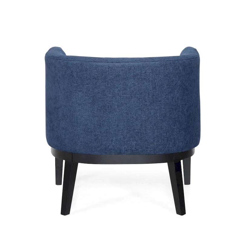 Clough Contemporary Tufted Barrel Accent Chair