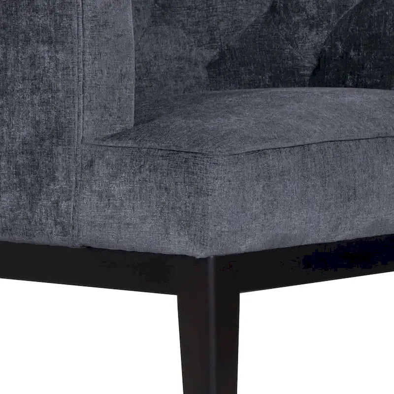 Clough Contemporary Tufted Barrel Accent Chair