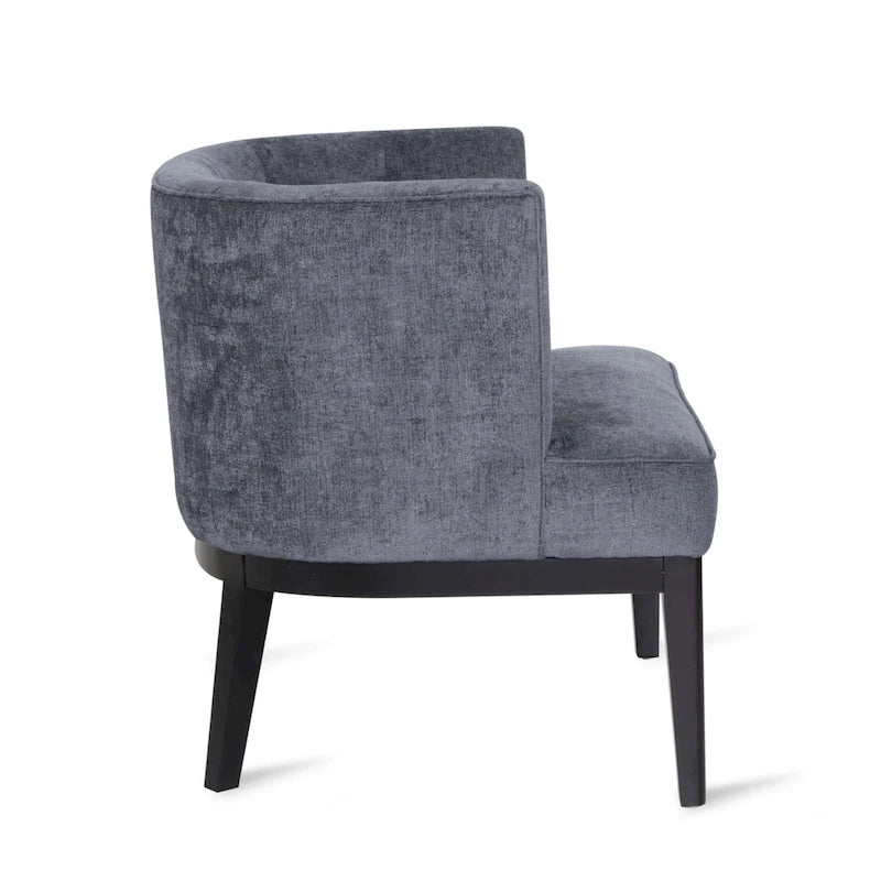 Clough Contemporary Tufted Barrel Accent Chair