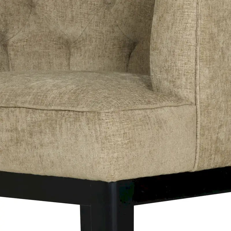 Clough Contemporary Tufted Barrel Accent Chair