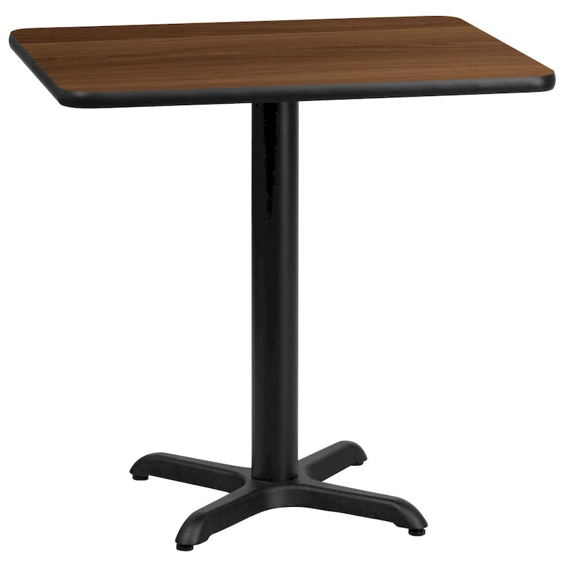 24x30 Rectangular Laminate Table Top with 22x22 X-Base - Commercial Use