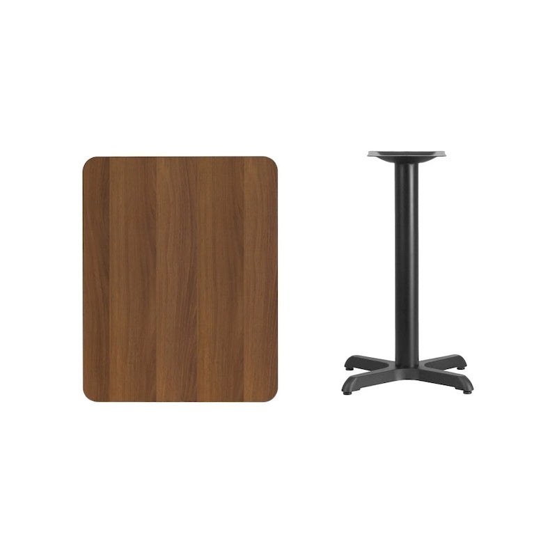 24x30 Rectangular Laminate Table Top with 22x22 X-Base - Commercial Use