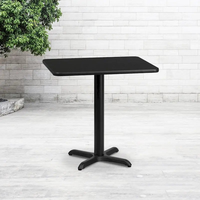 24x30 Rectangular Laminate Table Top with 22x22 X-Base - Commercial Use