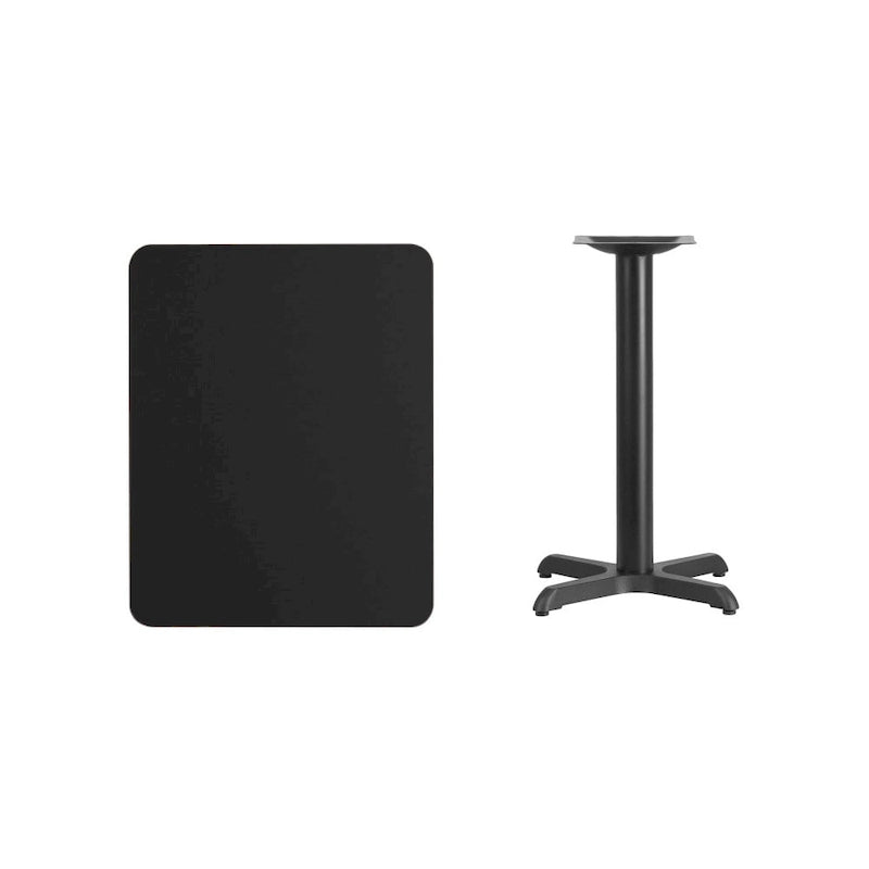 24x30 Rectangular Laminate Table Top with 22x22 X-Base - Commercial Use