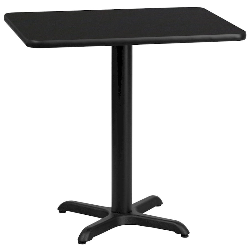 24x30 Rectangular Laminate Table Top with 22x22 X-Base - Commercial Use