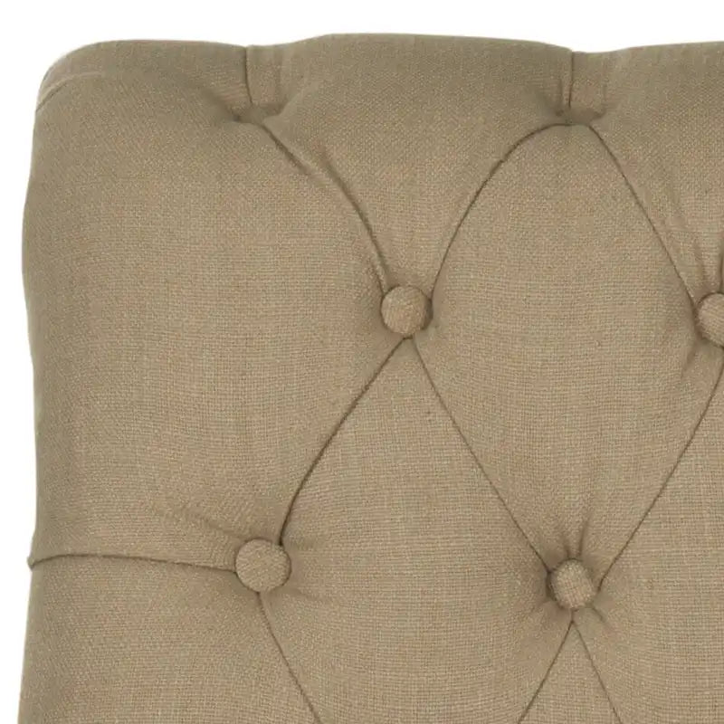 Tufted Linen Club Chair