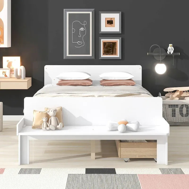 Twin Size Daybed with 2 Storage Drawers in Grey