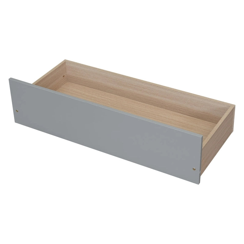 Twin Size Daybed with 2 Storage Drawers in Grey