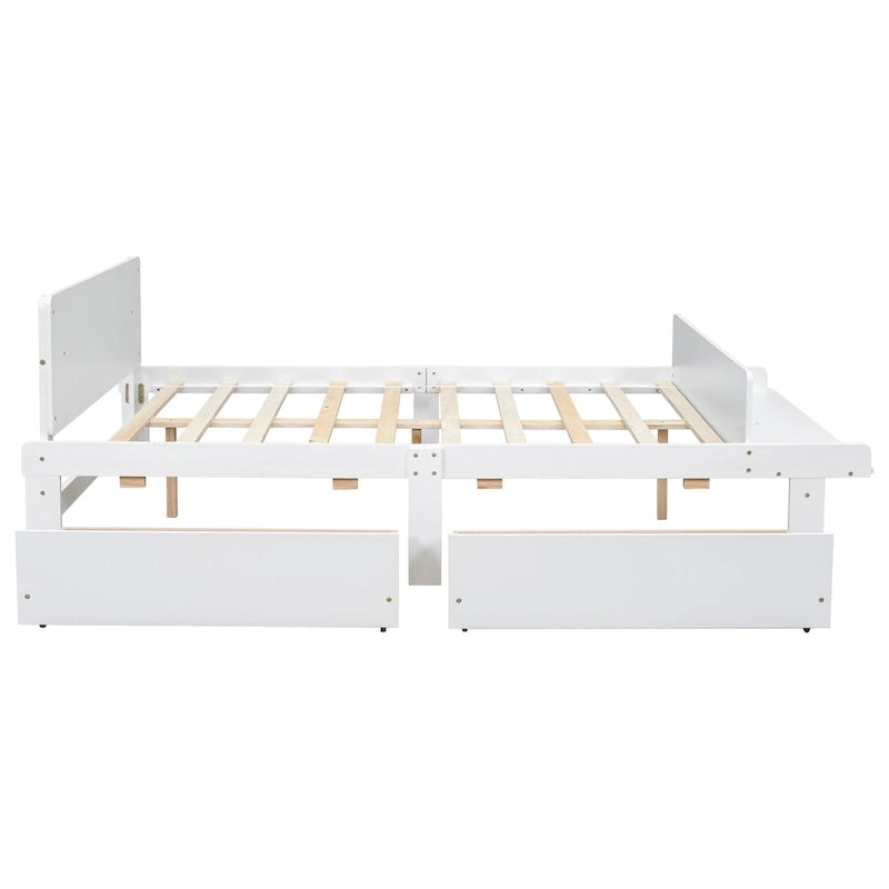 Twin Size Daybed with 2 Storage Drawers in Grey