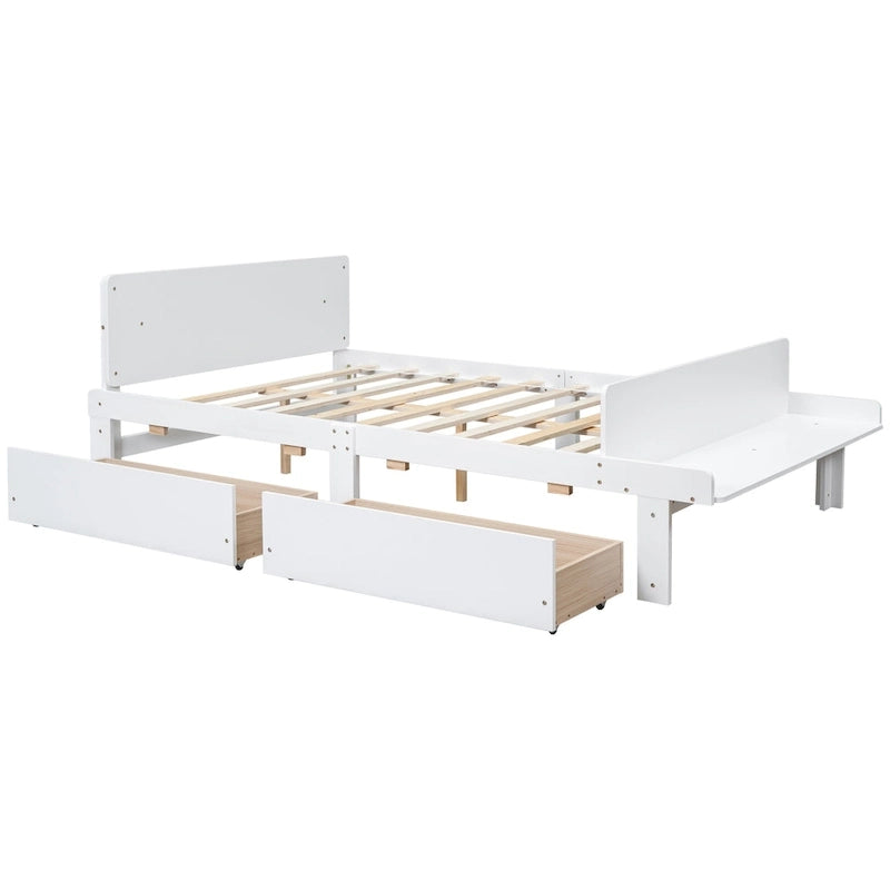Twin Size Daybed with 2 Storage Drawers in Grey
