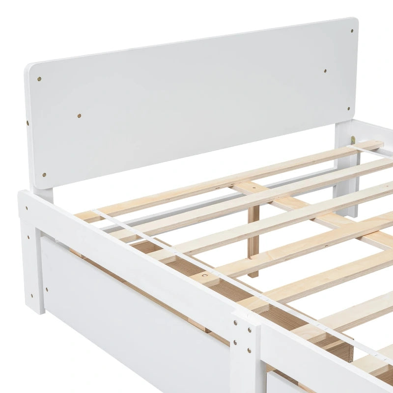 Twin Size Daybed with 2 Storage Drawers in Grey