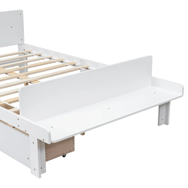 Twin Size Daybed with 2 Storage Drawers in Grey