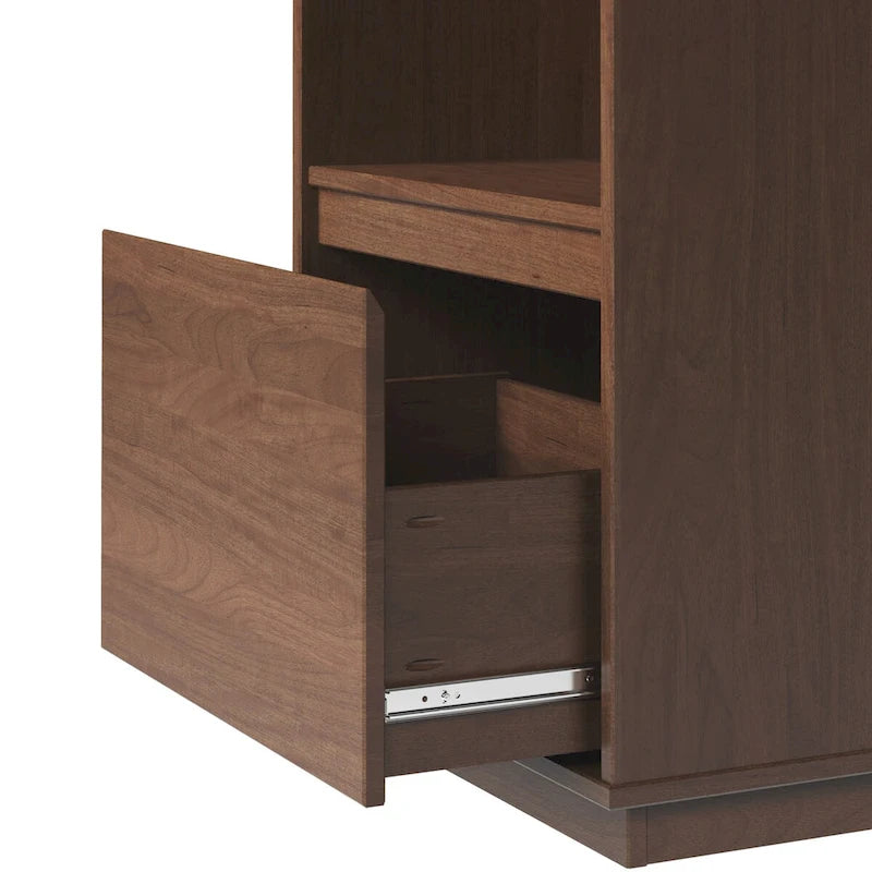 Mid-Century Solid Wood Hall Tree with 1 Drawer, 3 Hooks and Top Shelf