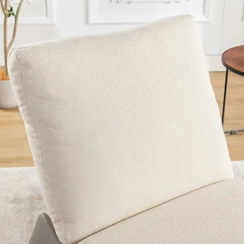 Modern Rocking Recliner Lounge Chair with Adjustable Footrest and Cushion