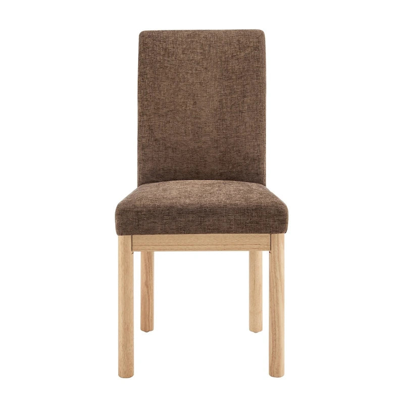 Chenille Low-Back / High-Back Dining Side Chair (Set of 2)