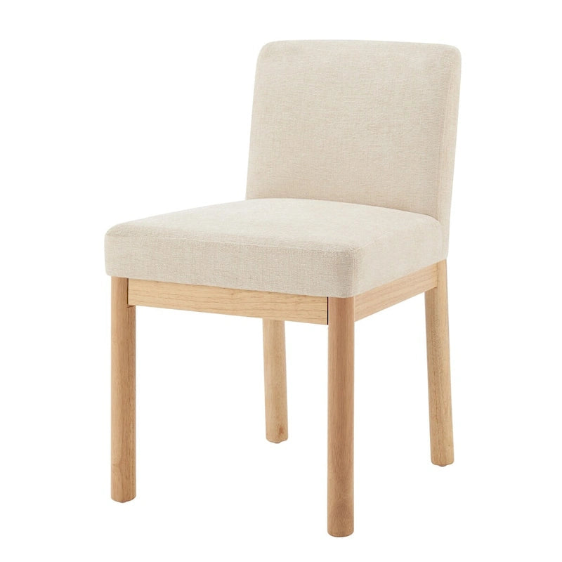 Chenille Low-Back / High-Back Dining Side Chair (Set of 2)