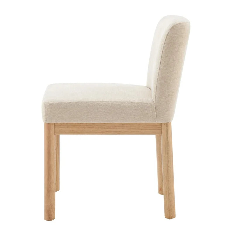 Chenille Low-Back / High-Back Dining Side Chair (Set of 2)
