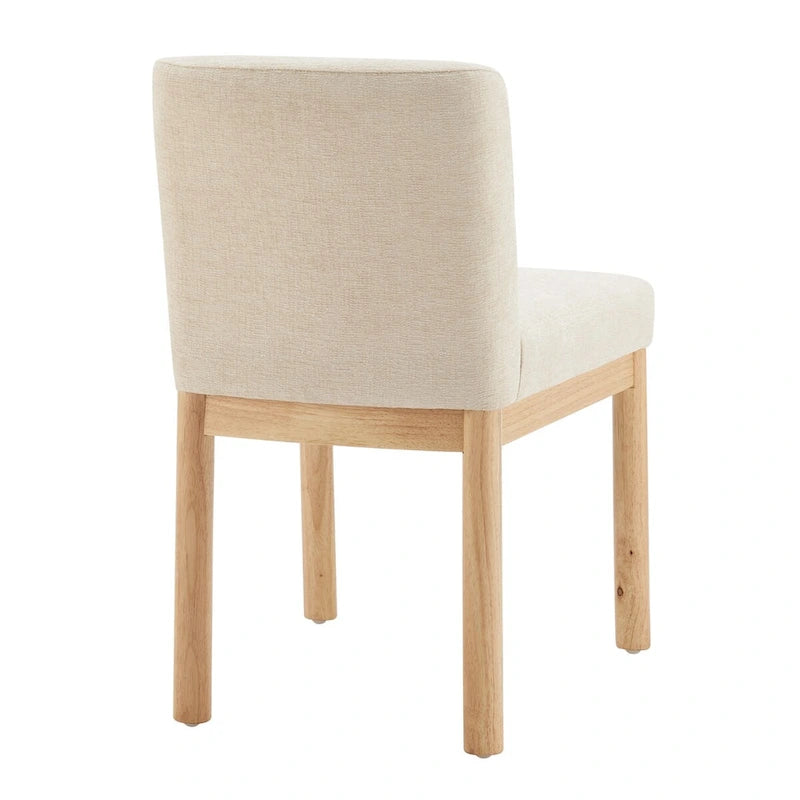 Chenille Low-Back / High-Back Dining Side Chair (Set of 2)