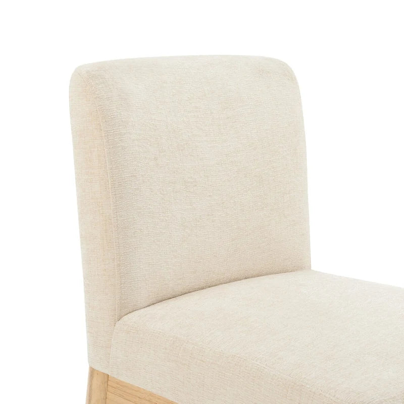 Chenille Low-Back / High-Back Dining Side Chair (Set of 2)