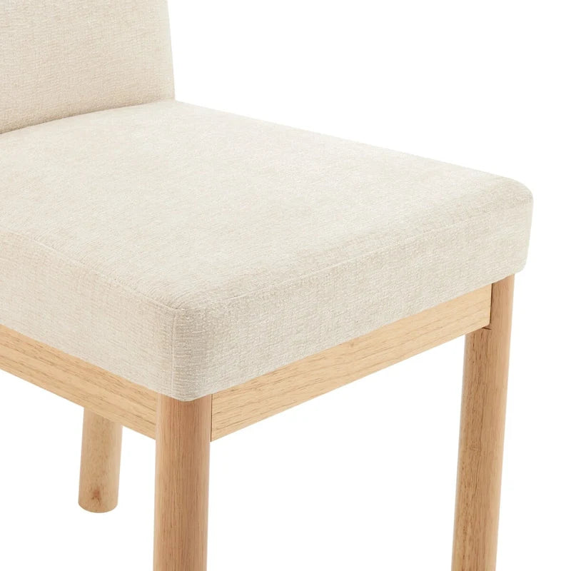 Chenille Low-Back / High-Back Dining Side Chair (Set of 2)