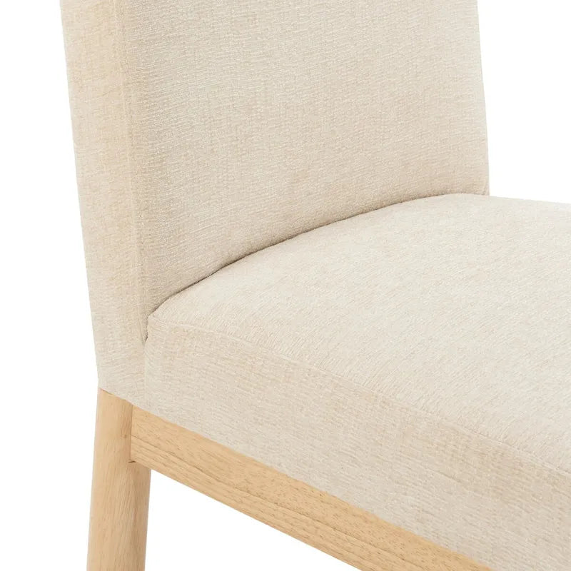 Chenille Low-Back / High-Back Dining Side Chair (Set of 2)