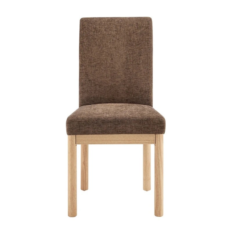 Chenille Low-Back / High-Back Dining Side Chair (Set of 2)