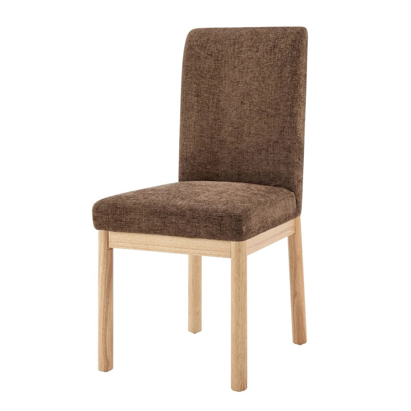 Chenille Low-Back / High-Back Dining Side Chair (Set of 2)