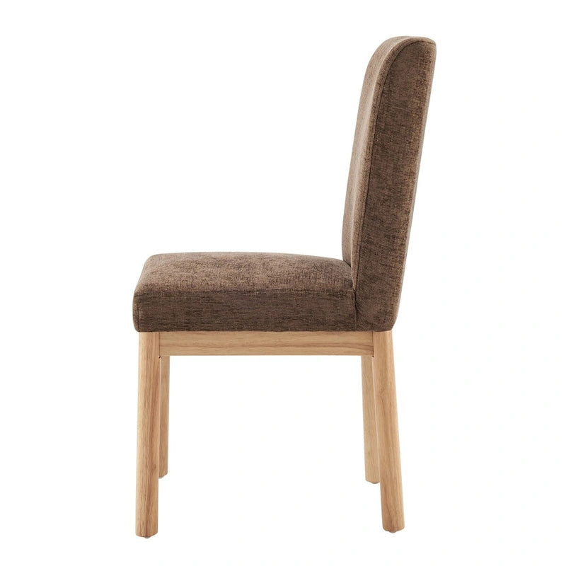 Chenille Low-Back / High-Back Dining Side Chair (Set of 2)