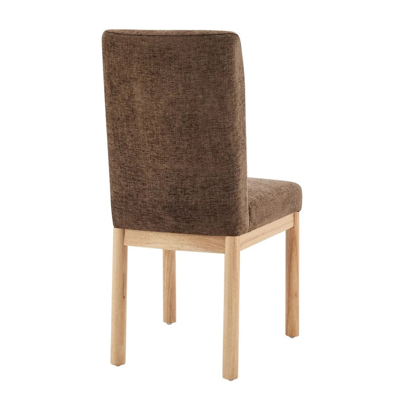 Chenille Low-Back / High-Back Dining Side Chair (Set of 2)