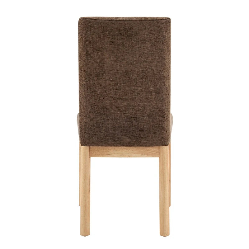 Chenille Low-Back / High-Back Dining Side Chair (Set of 2)
