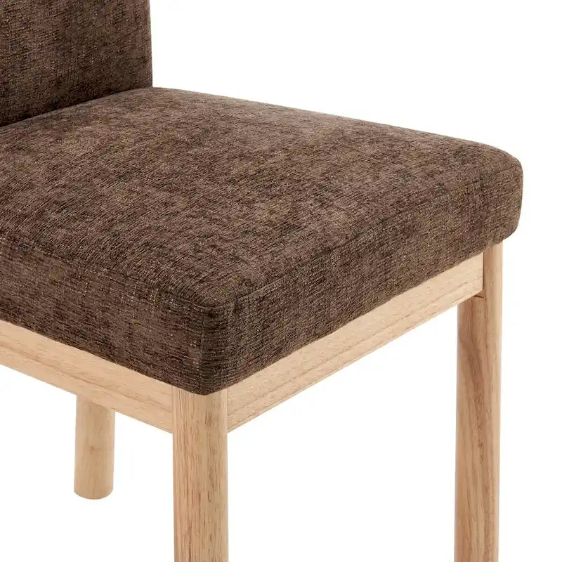 Chenille Low-Back / High-Back Dining Side Chair (Set of 2)